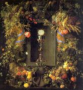 Eucharist in a Fruit Wreath Jan Davidz de Heem